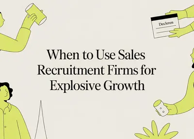 When to Use Sales Recruitment Firms for Explosive Growth