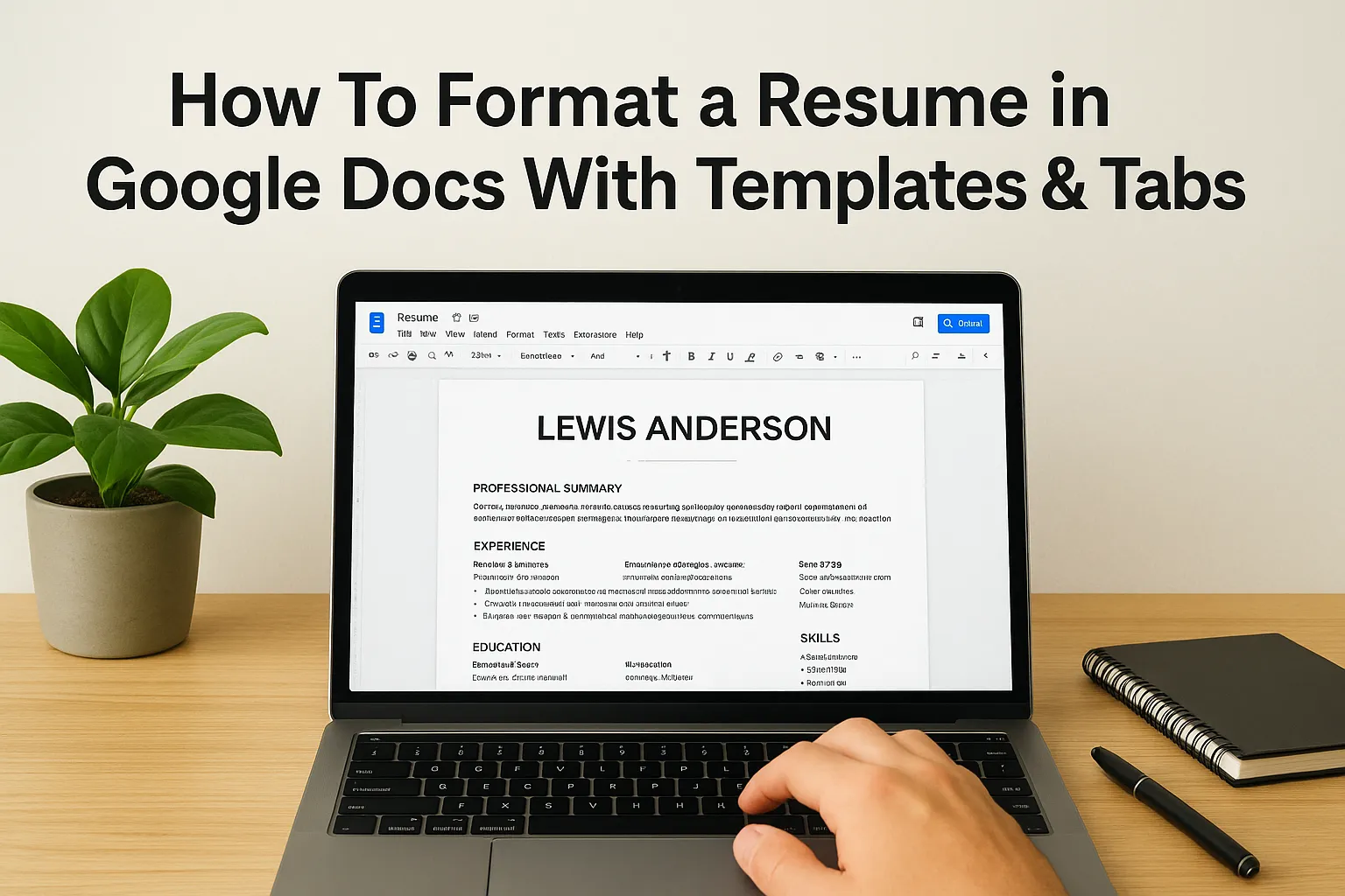 How To Format a Resume in Google Docs With Templates & Tabs