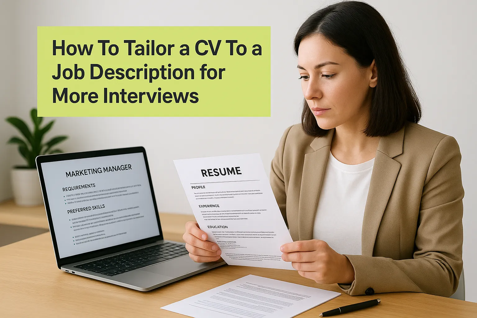 How To Tailor a CV To a Job Description for More Interviews