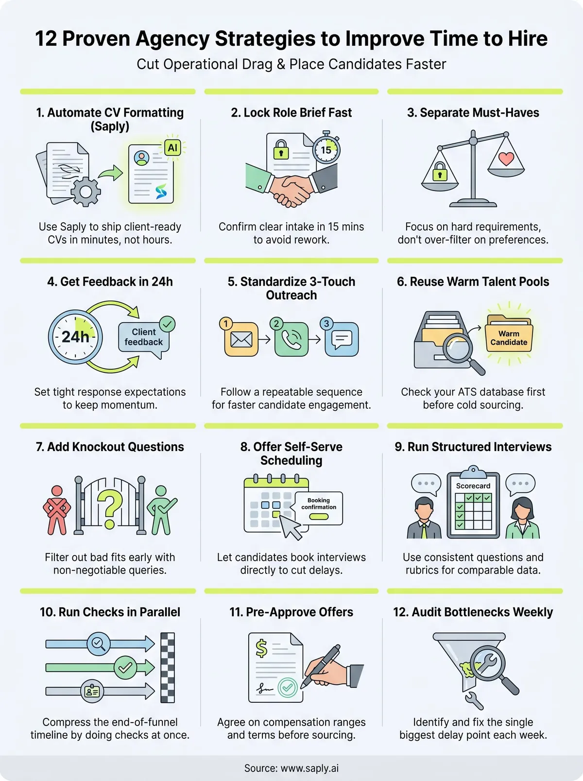 how to improve time to hire infographic