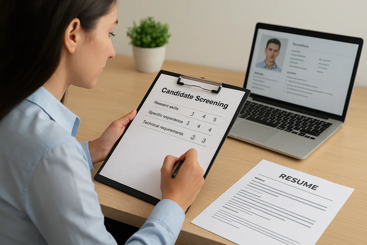 6. Use structured screening and consistent shortlisting criteria