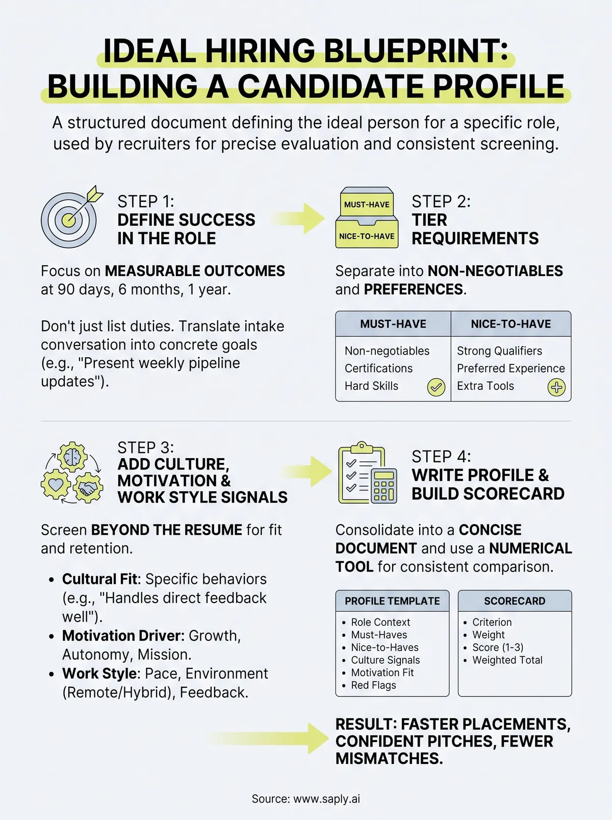 how to build a candidate profile infographic