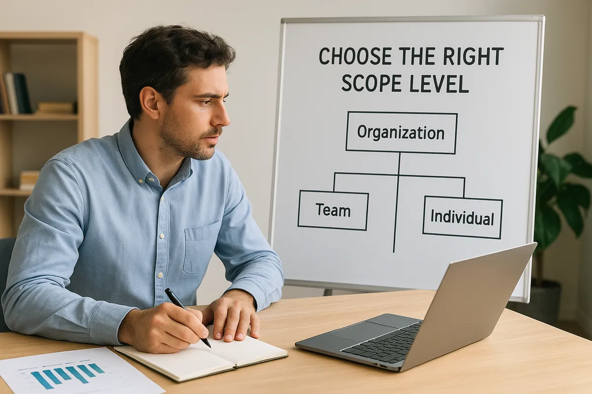 Choose the right scope level