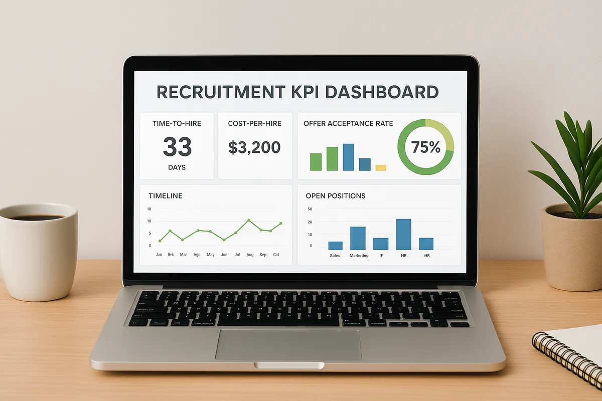 2. Someka recruitment KPI dashboard Excel template